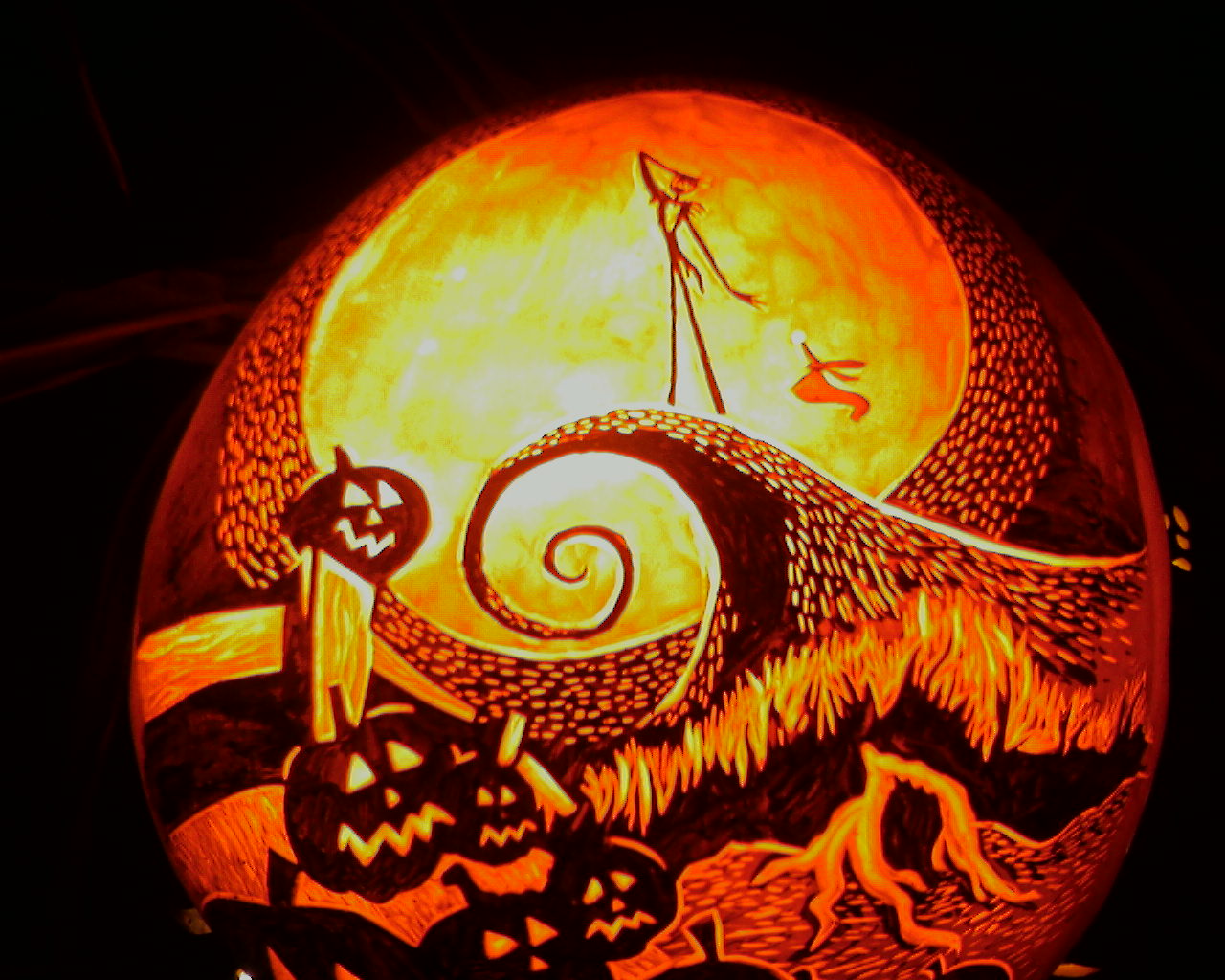 Nightmare Before Christmas Pumpkin Carving Images & Pictures - Becuo