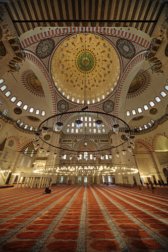 Mosque interior, Istanbul, Turkey by Timothy Neesam (GumshoePhotos)