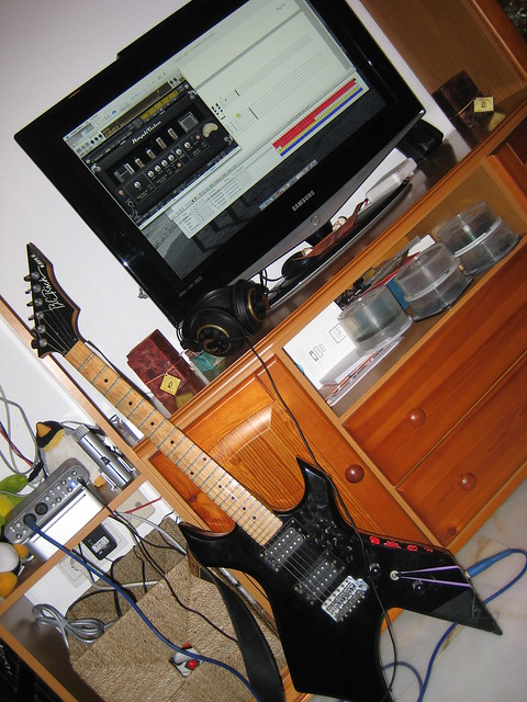 Estudio casero de grabación | Home Recorgind Studio Guitarr… | Flickr