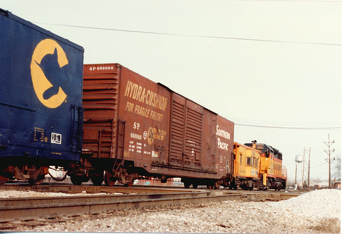A Chessie System transfer train passing through Hayford Junction.  Chicago Illinois.  March 1985. by Eddie from Chicago