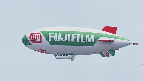 a Fuji Film blimp