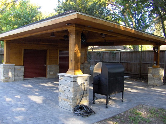 Paver Driveway with Carport and Storage 5 | Explore Wood 