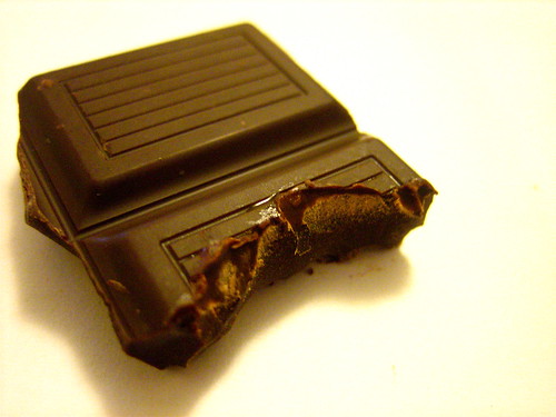 A Sinful Bite of Dark Chocolate. So good.