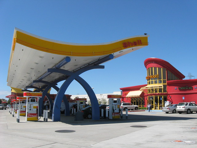 Googie Shell Gas Station Fremont,CA