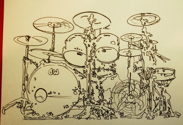 Drum Set Drawing 2 | Flickr - Photo Sharing!