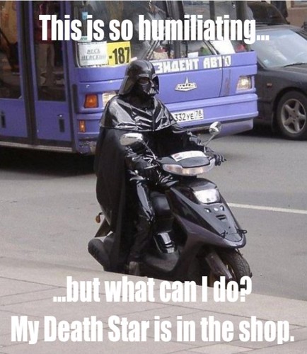 Darth Vader's alternate transportation