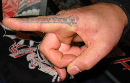 Finger Tattoo Thermometer