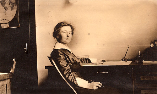 Hattie Mae Dickson at a writing desk by christopher.andersen
