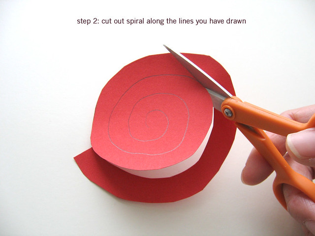 Paper flower tutorial: step 2