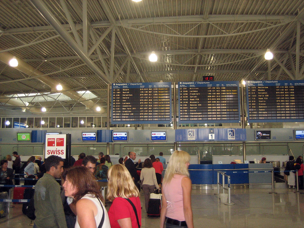 Airport in Athens, Greece