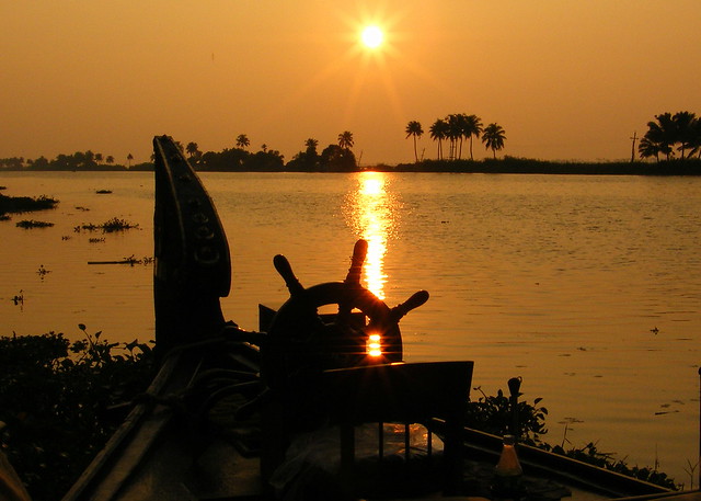 Kerala India Backwaters Sunset