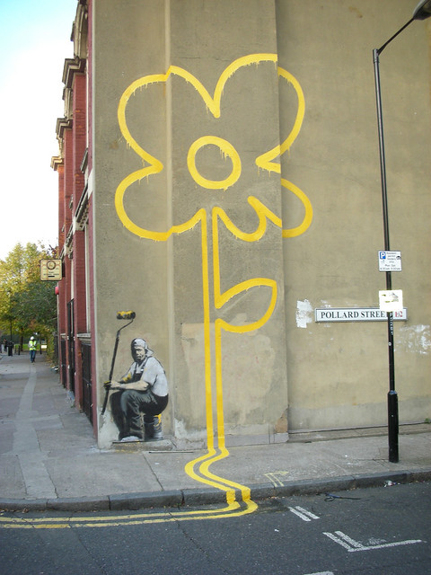 Latest Banksy Pollard Street: Portrait of the Artist???
