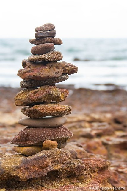Pebble Tower by Beach