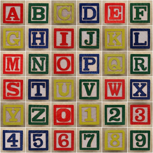 Educational Block Alphabet