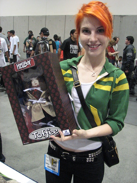Paramore's Hayley Williams and Hellboy Toffee at San Diego Comic