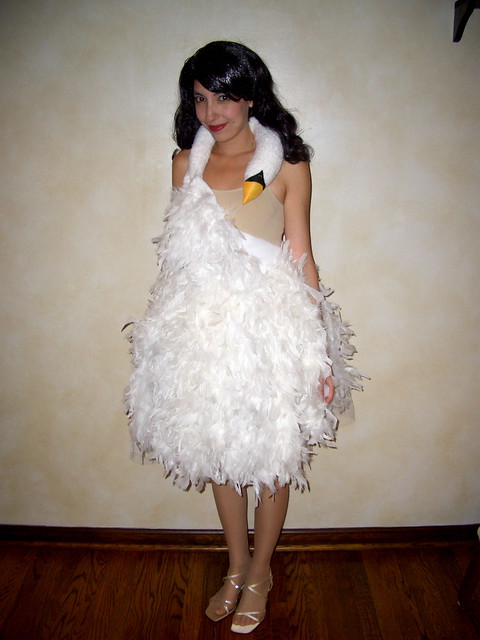  I completed my mission of creating Bjork's swan dress