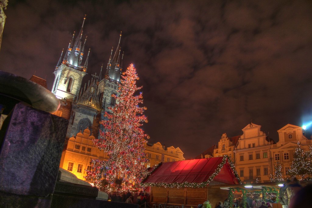 Prague Arbre de Noël HDR
