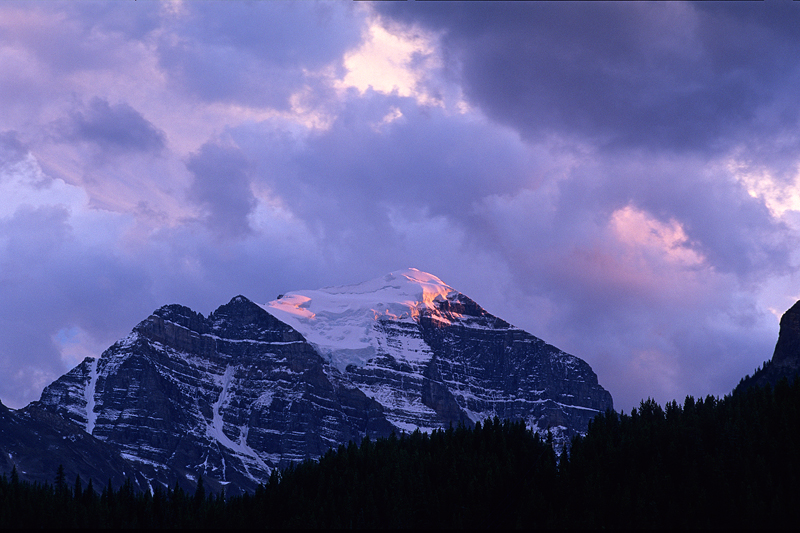 Fading Alpenglow as Storms Approach