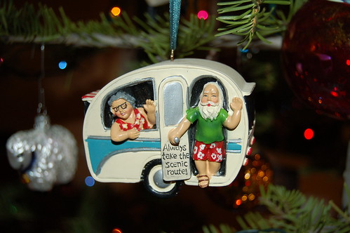 Vintage trailer ornament