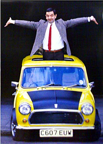 Mr Bean Car Poster