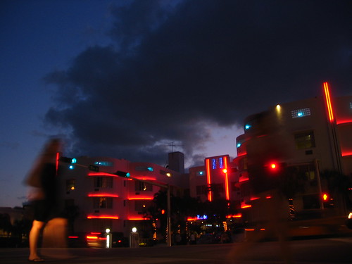 Miami Beach at night