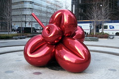 NYC: 7 WTC - Balloon Flower (Red) by wallyg, on Flickr