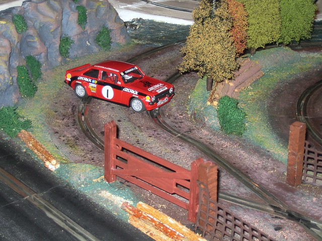 Aberstone slot car rally track stage Scottish section