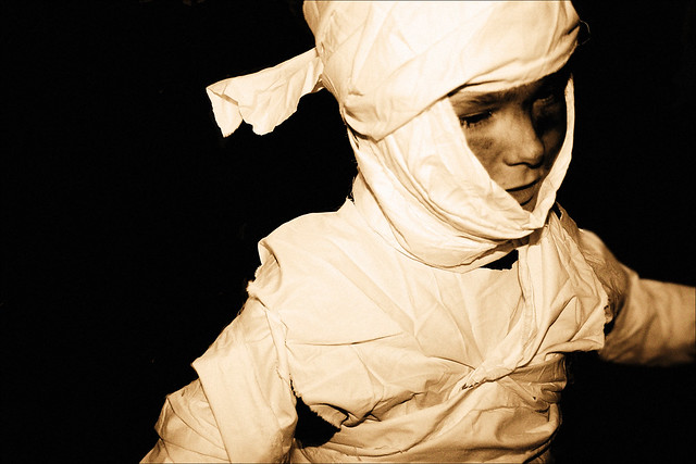 Halloween 2007, H.o.p. as mummy