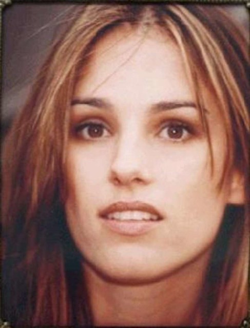Amy Jo Johnson Up Close View Of Face At The Rail Road Track's Photo Shoot