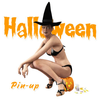Halloween Pin-up Victoria