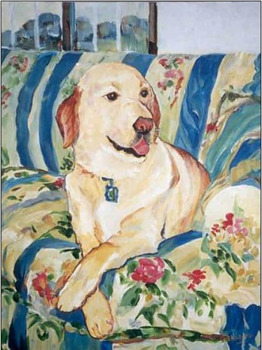 Dog portrait commission