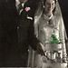 Tinted wedding photograph