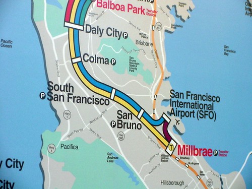 BART Train Map