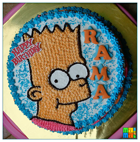 Birthday Cake Photo on Bart Simpson Birthday Cake   Flickr   Photo Sharing