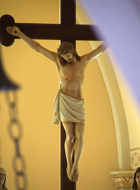 Saint Martin Roman Catholic Church, in Starkenberg, Missouri - crucifix.jpg