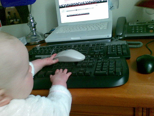 Zoe at the computer 1