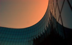 Black Glass Parabolic Curved Bellevue Building