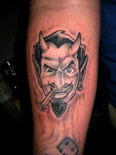 Coop Devil Tattoo by Jon Poulson