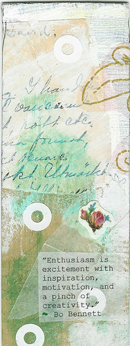 Bookmark with a quote by Bennett