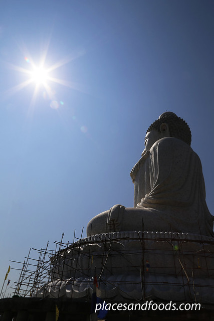phuket big buddha sunlight