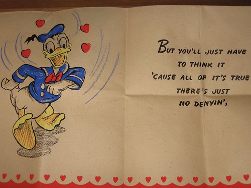 Vintage Donald Duck Valentine's Day card 4