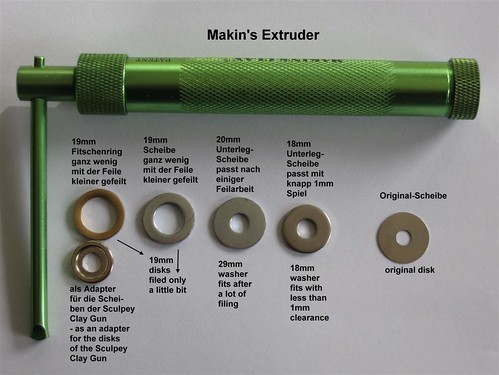 Обзор- нестандартные инструменты и материалы для полимерной глины. Extruder disks - Extruder-Scheiben