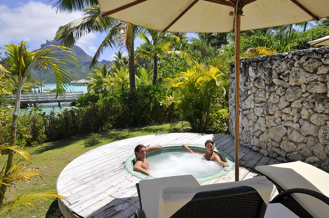 InterContinental Bora Bora Resort & Thalasso Spa Deep Ocean Spa private jacuzzi