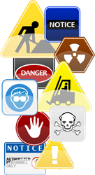 Danger icons