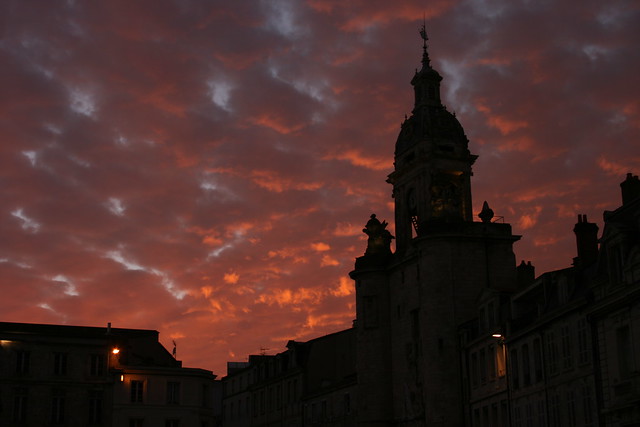 Sunset in the Port La Rochelle