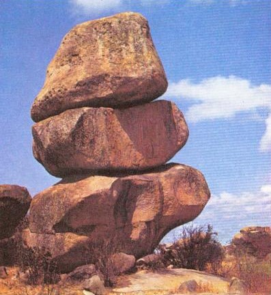 Rhodesia-Zimbabwe, Balancing Rocks, Epworth, Salisbury (Harare)
