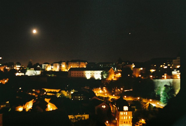 Luxembourg City at Night. Luxembourg City, Luxembourg