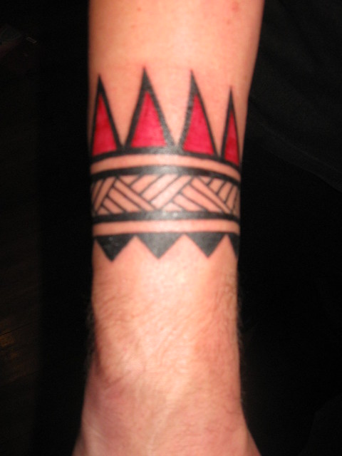 First part of forearm tattoo