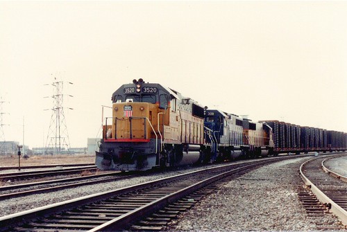 Eastbound Union Pacific transfer train. Hayford Junction. Chicago Illinois. March 1985. by Eddie from Chicago