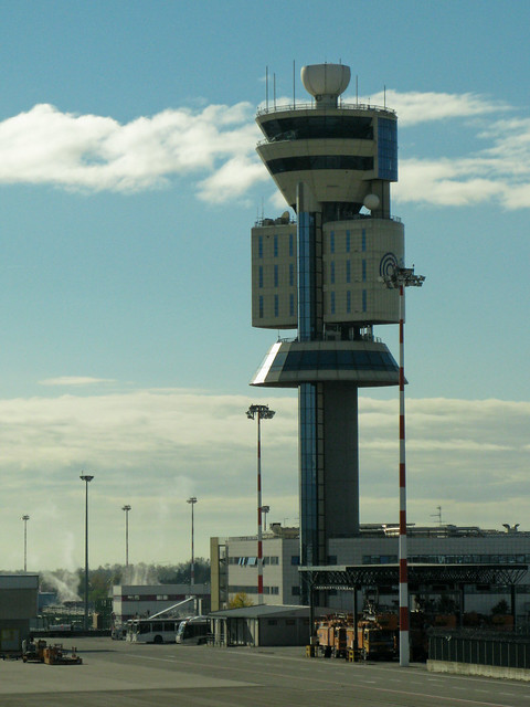 NYC0710 233 Milan Malpensa airport - Control tower